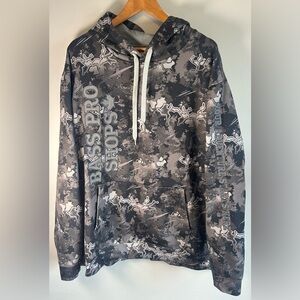 Bass Pro Shops Canada Opening Day Men’s Hoodie Sz XL Viper Midnight Timber Camo
